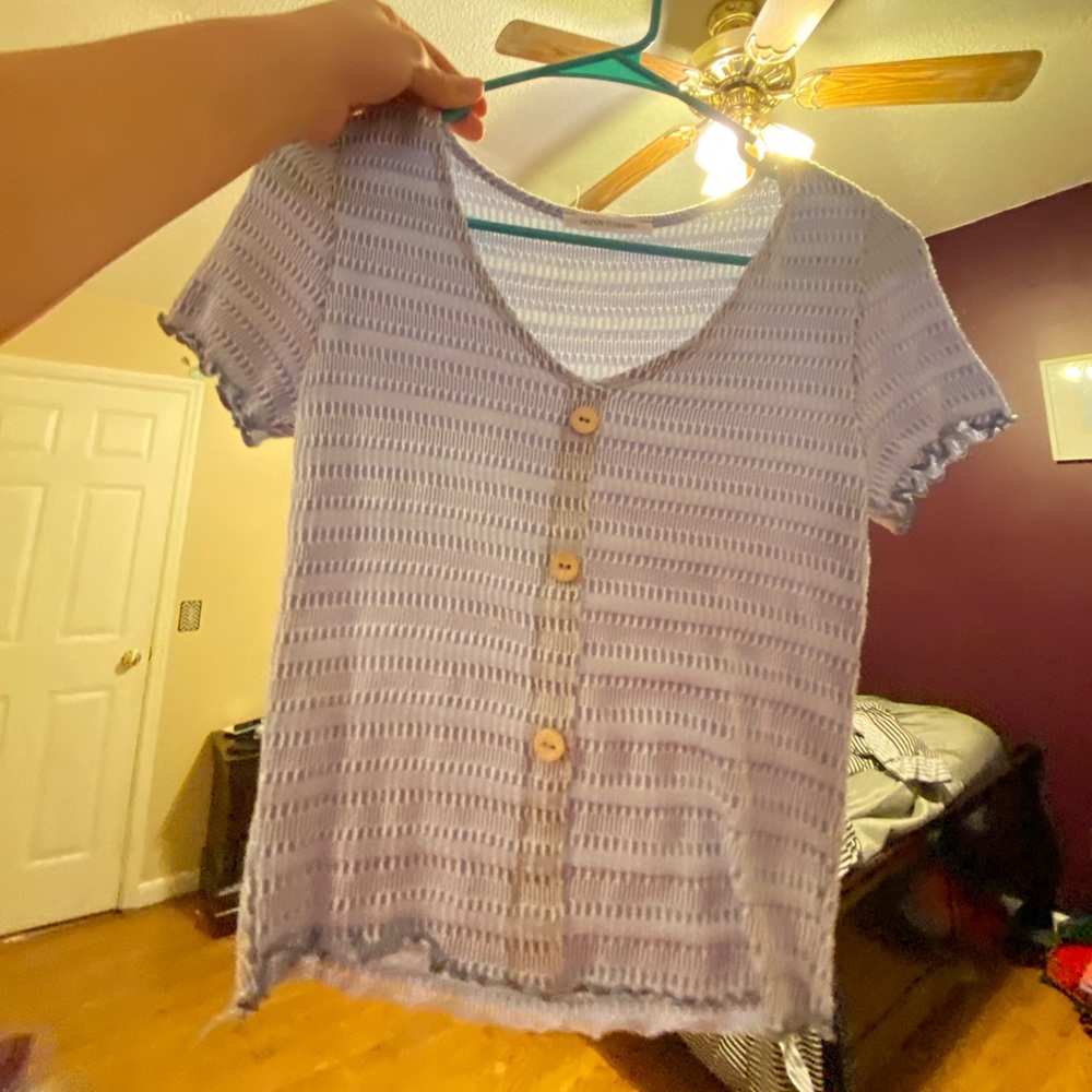 Blue/white blouse